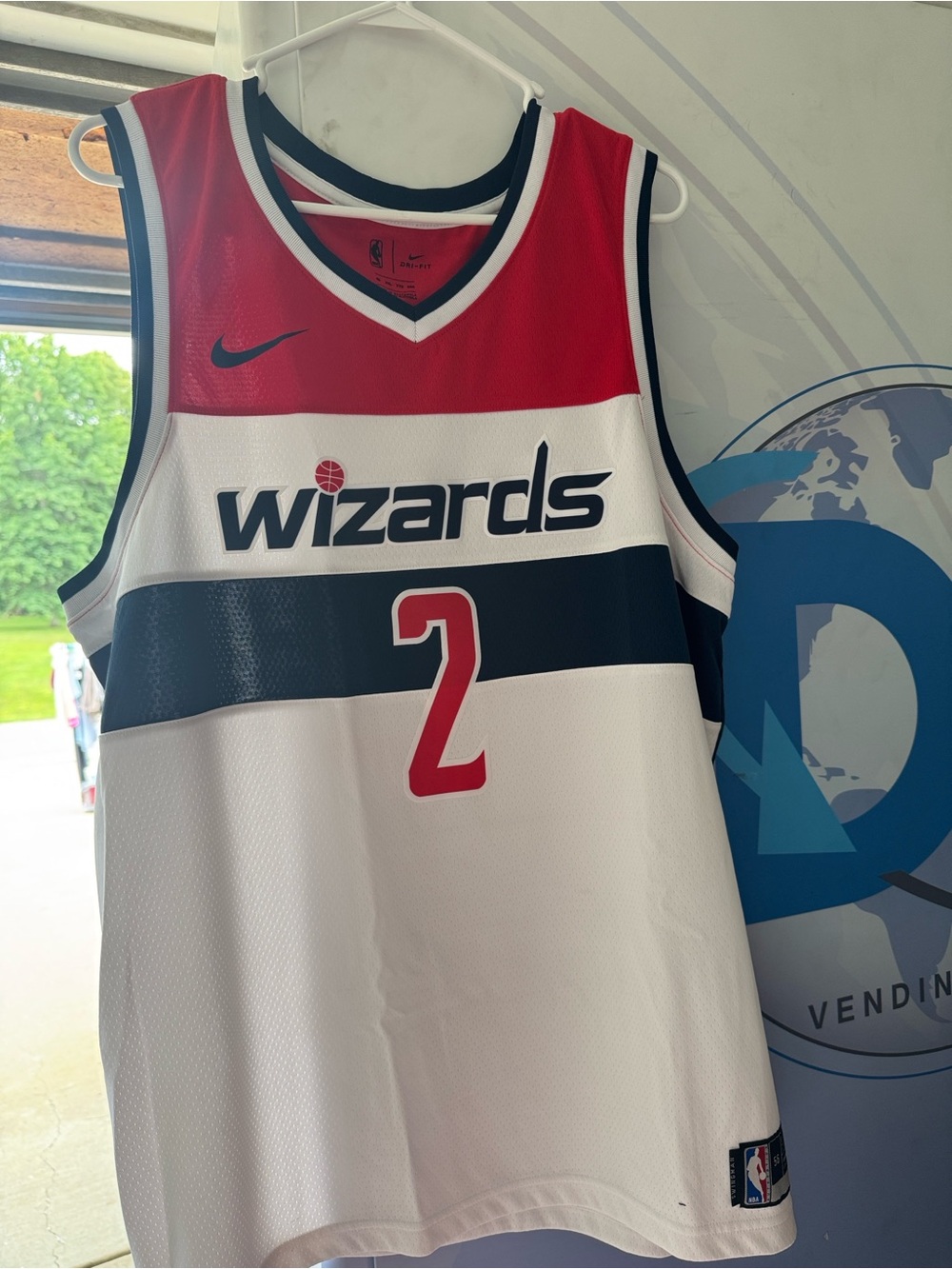 Nike Wizards #2 Basketball Jersey in Red, White, Navy